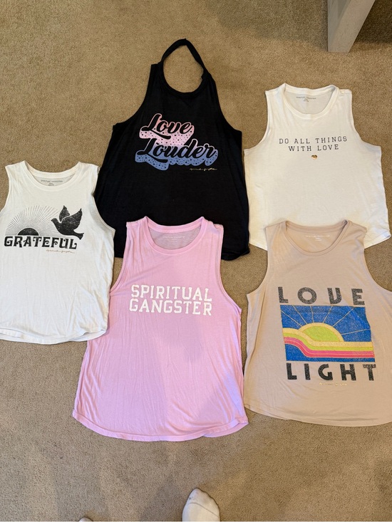 Spiritual Gangster Tops - Spiritual Gangster Tank Tops lots of 5 total